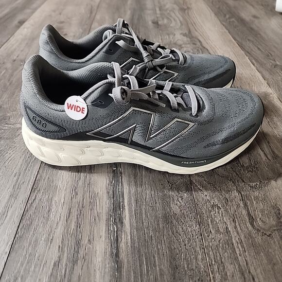 New Balance Size 12 EE Mens Fresh Foam 680v8 Running Shoes Grey - Picture 2 of 9